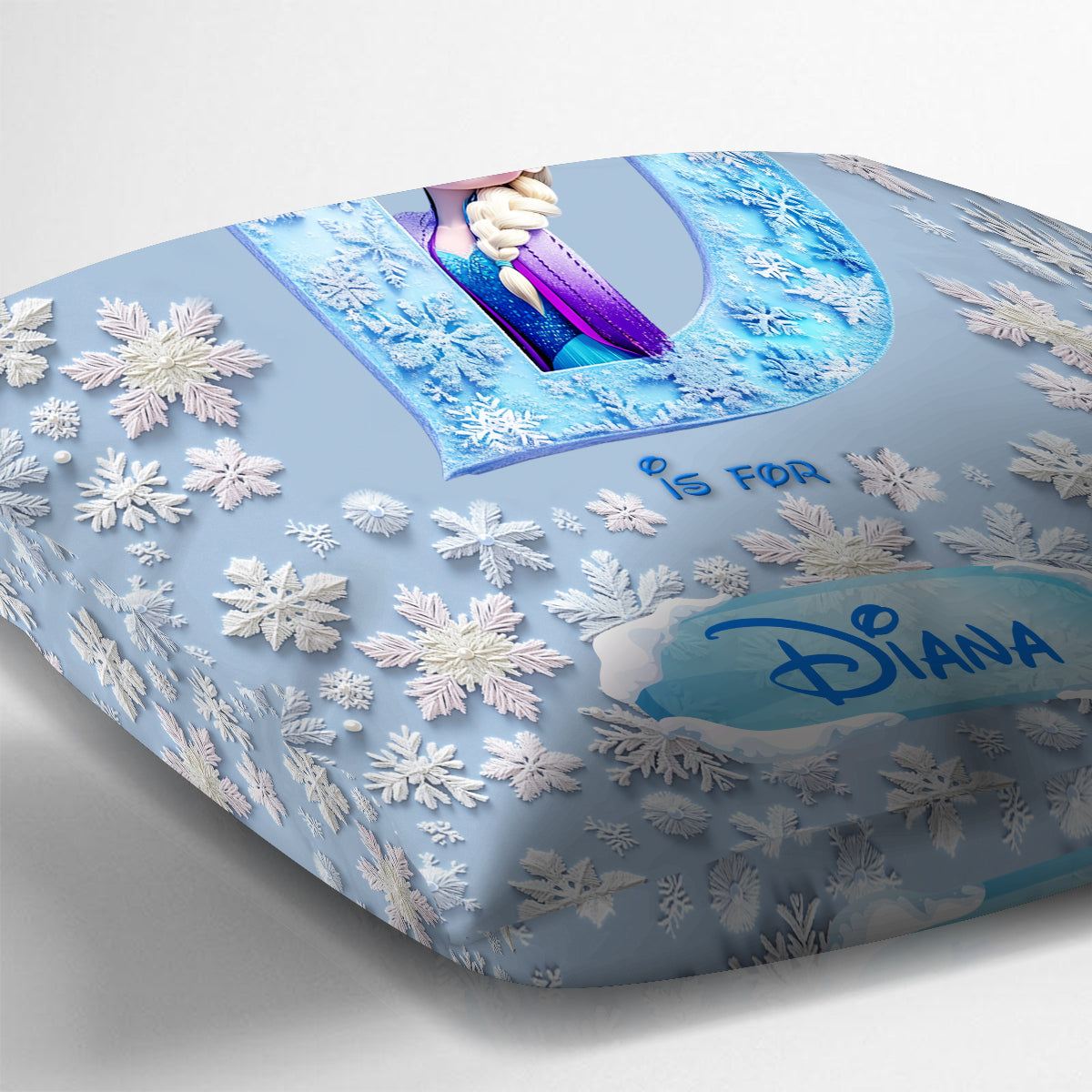 Snowflake Princess - Personalized Throw Pillow
