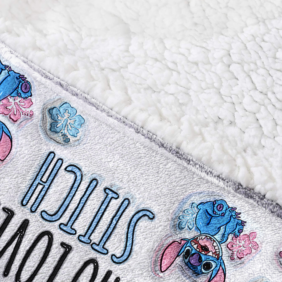 Just A Girl Who Loves Stitch  - Personalized Ohana Blanket Hoodie
