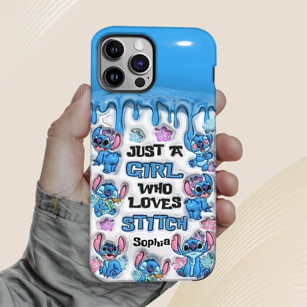 Just A Girl Who Loves Stitch  - Personalized Ohana Full Print Phone Case