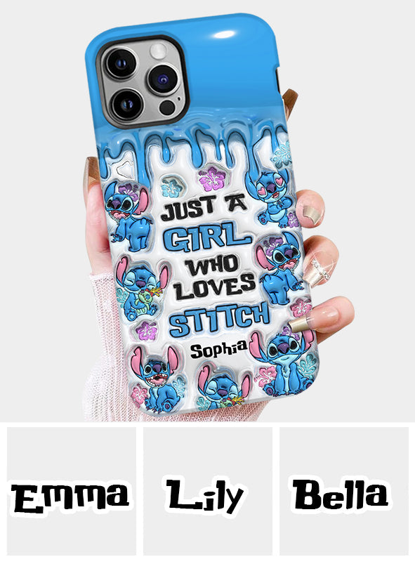 Just A Girl Who Loves Stitch  - Personalized Ohana Full Print Phone Case