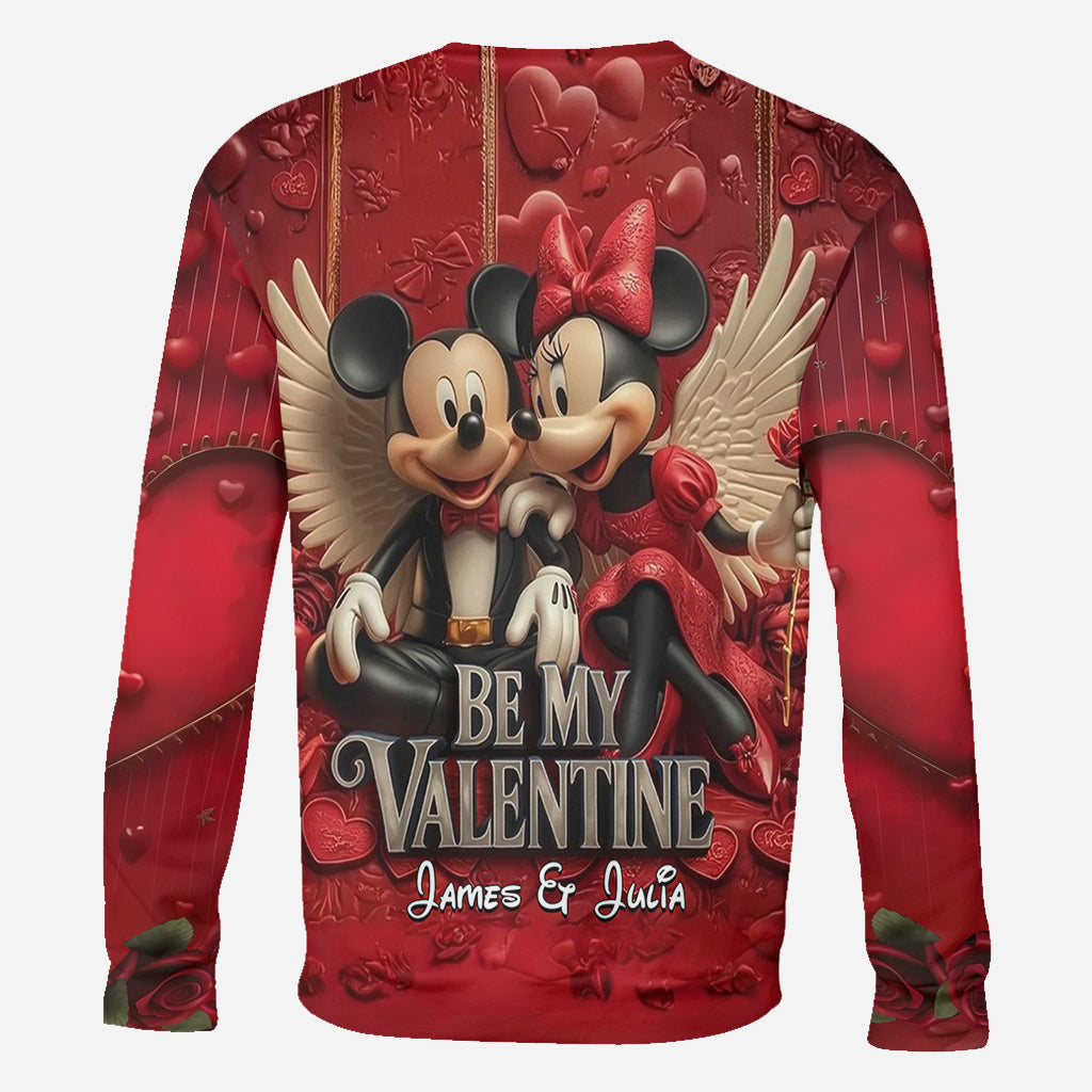 Be My Valentine - Personalized Mouse All Over Shirt