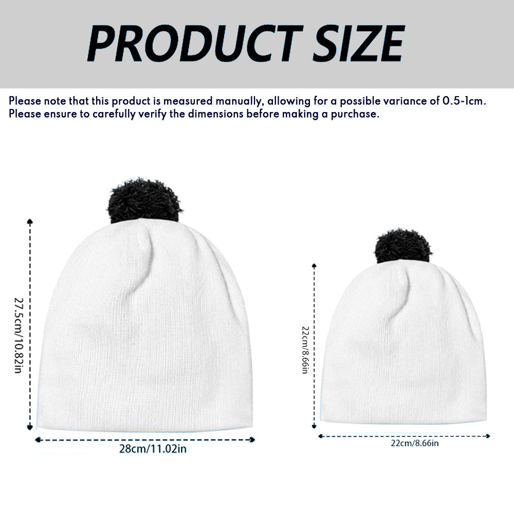 Pink And Blue Ohana - Personalized Ohana Beanie Hat