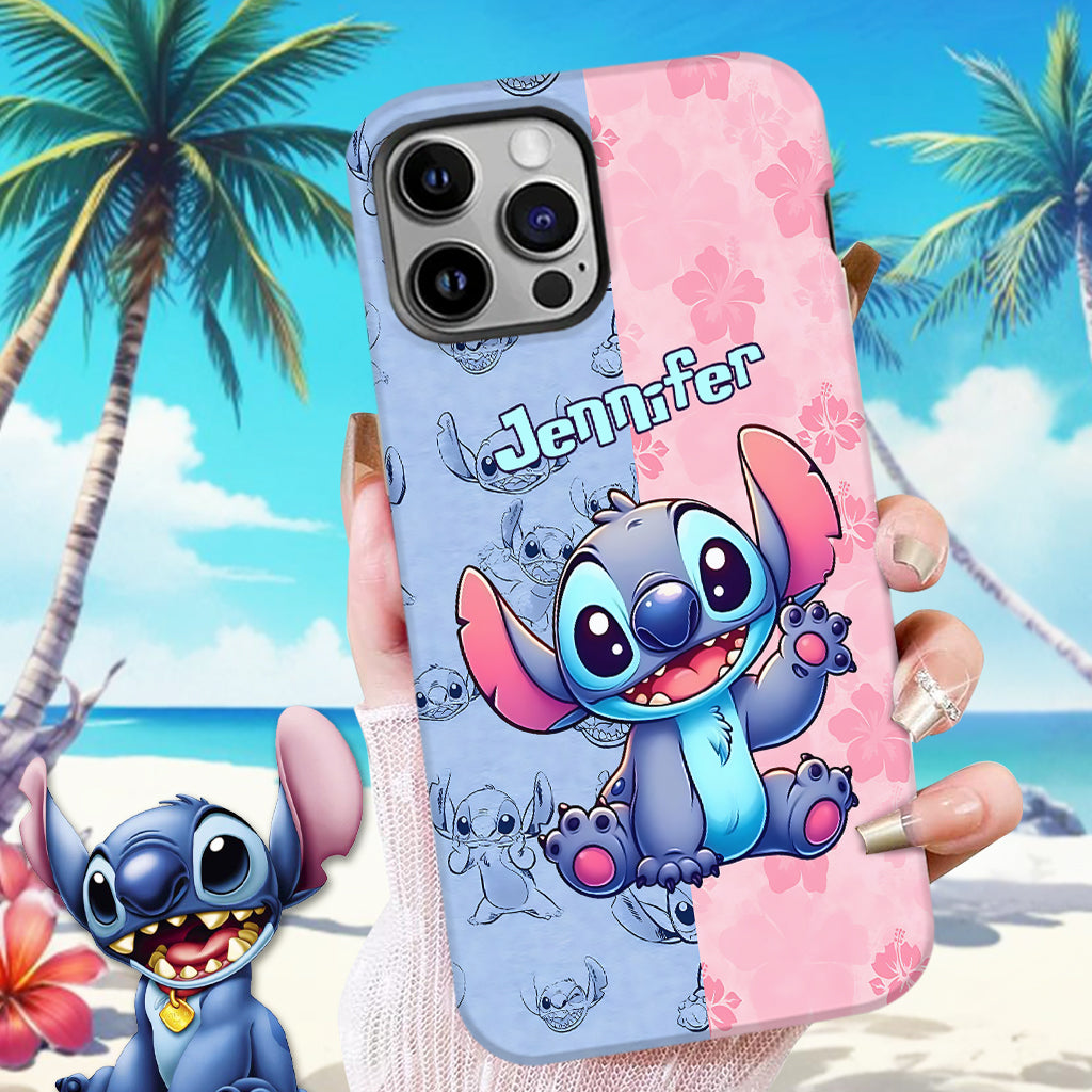 Pink And Blue Ohana - Personalized Ohana Full Print Phone Case