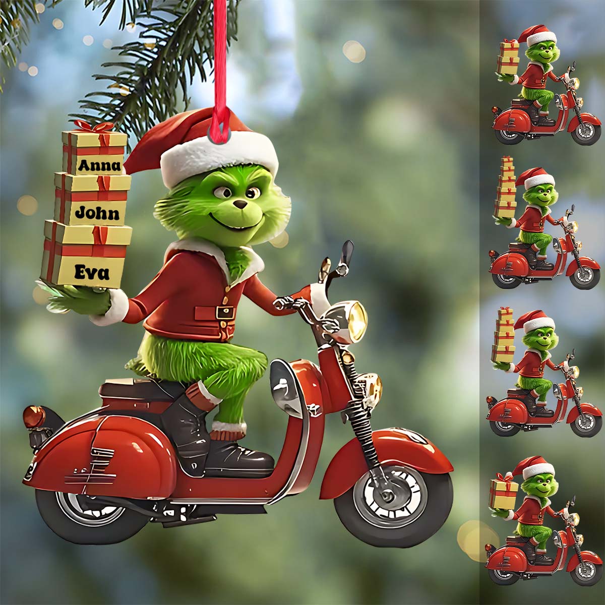 Merry Grinchmas - Personalized Stole Christmas Ornament