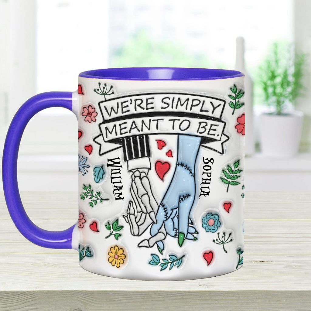 We're Simply Meant To Be - Personalized Nightmare Accent Mug