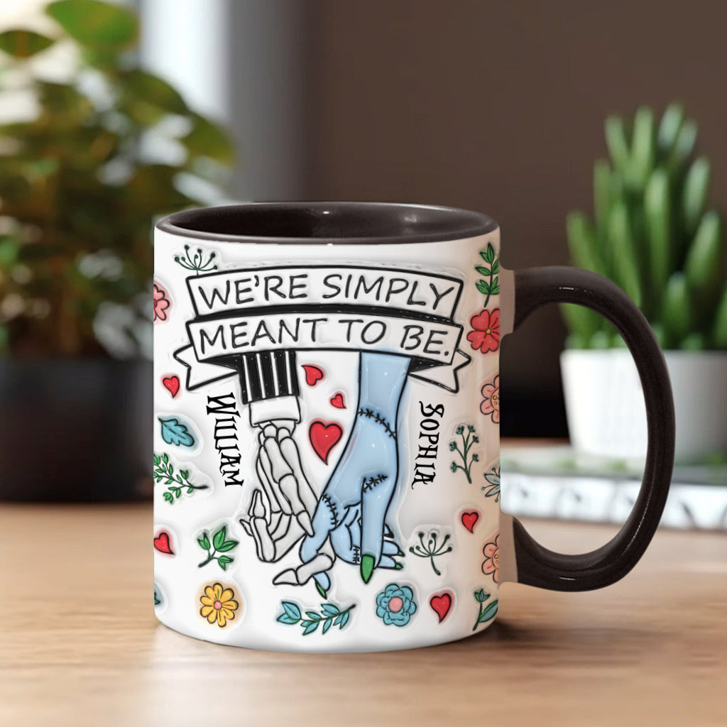 We're Simply Meant To Be - Personalized Nightmare Accent Mug