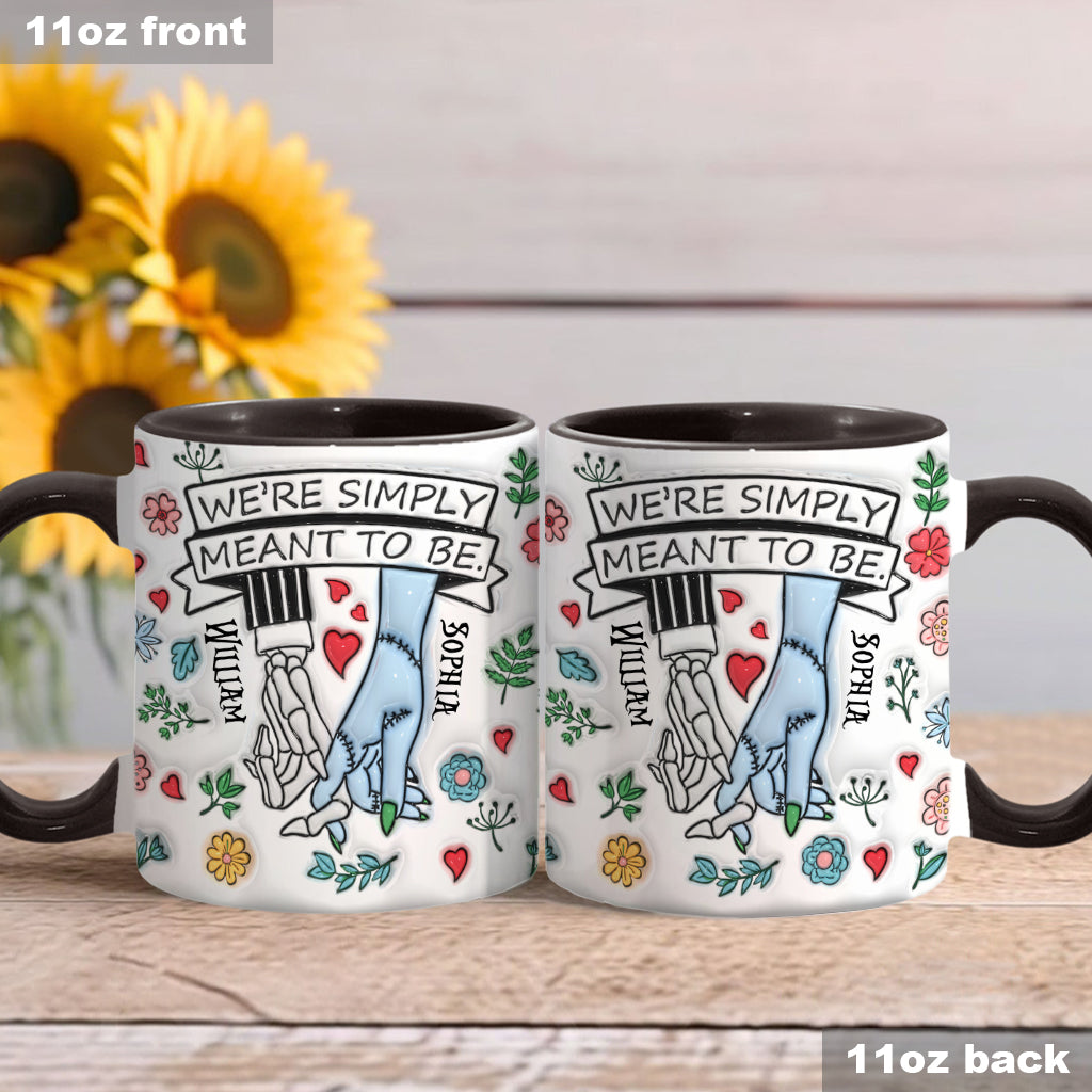 We're Simply Meant To Be - Personalized Nightmare Accent Mug