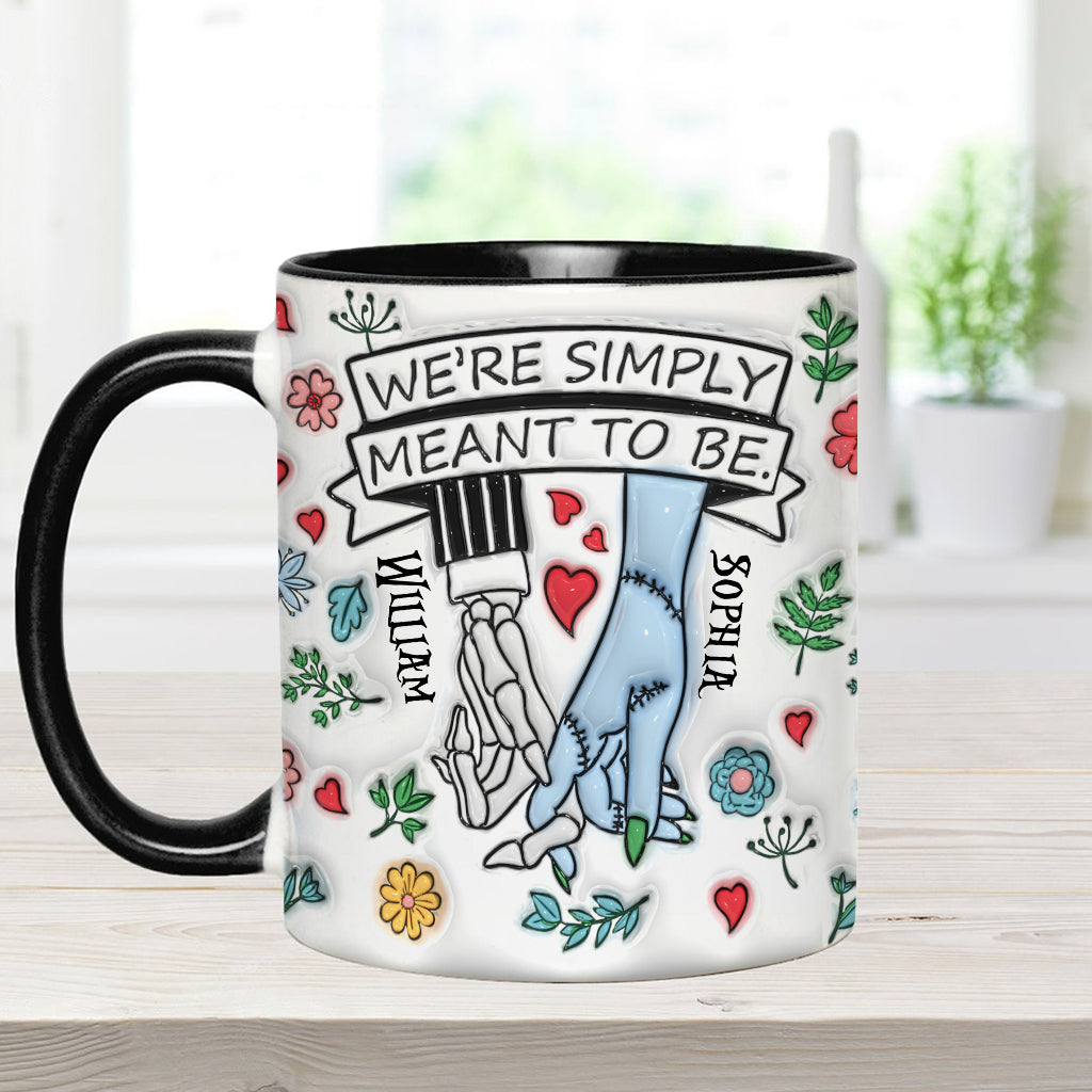 We're Simply Meant To Be - Personalized Nightmare Accent Mug