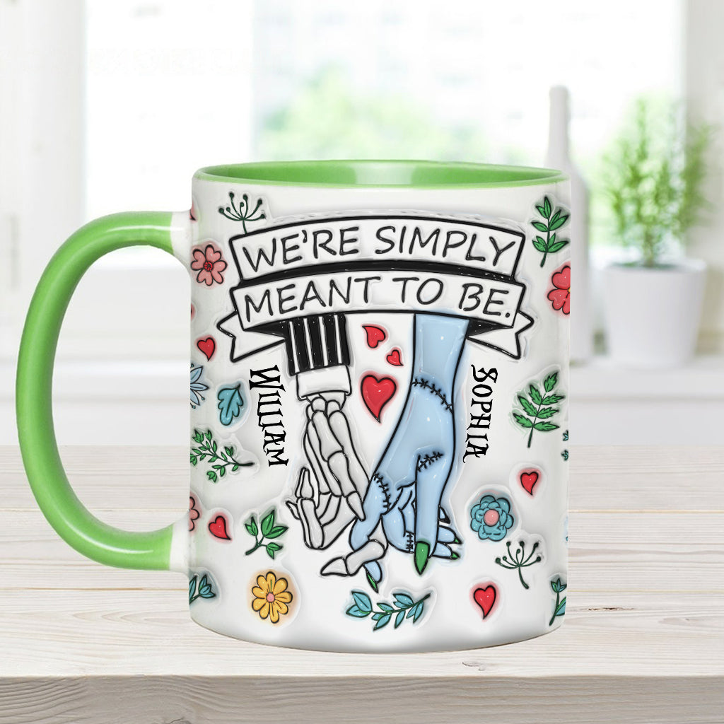 We're Simply Meant To Be - Personalized Nightmare Accent Mug