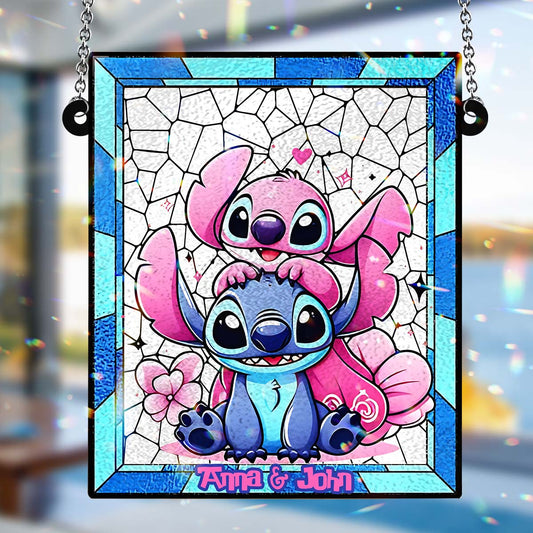 Love Ohana - Personalized Ohana Window Hanging Suncatcher Ornament