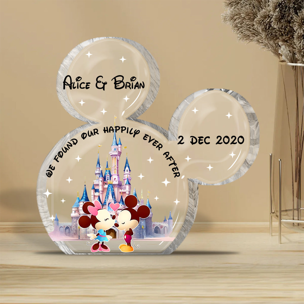 Happily Ever After - Personalized Mouse Custom Shaped Acrylic Plaque