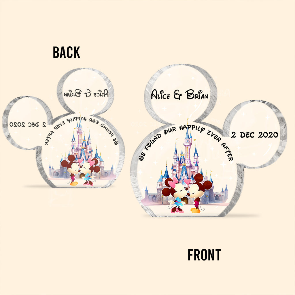 Happily Ever After - Personalized Mouse Custom Shaped Acrylic Plaque