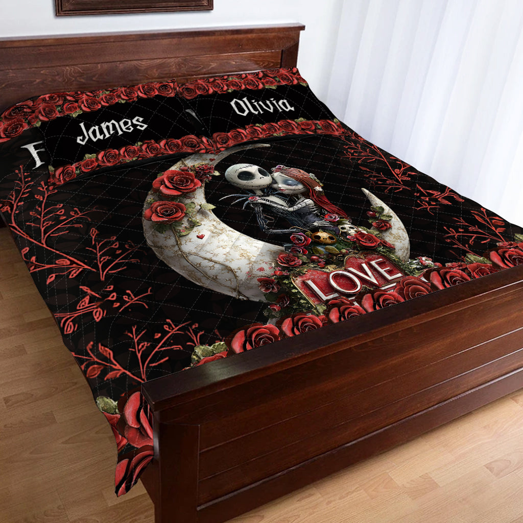 From Our First Kiss Til Our Last Breath - Personalized Nightmare Quilt Set