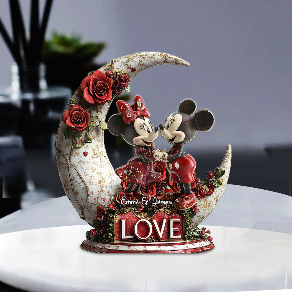 You & Me - Personalized Mouse Custom Shaped Acrylic Plaque
