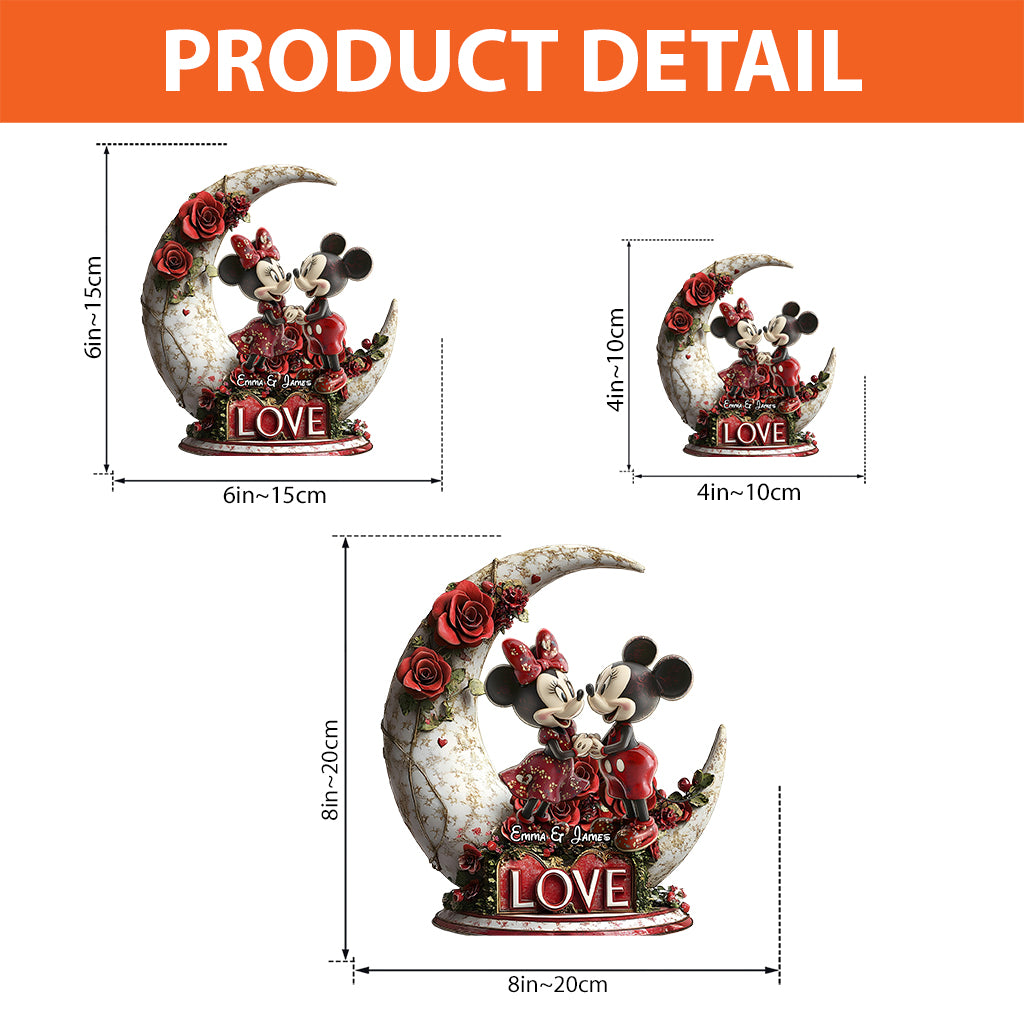 You & Me - Personalized Mouse Custom Shaped Acrylic Plaque