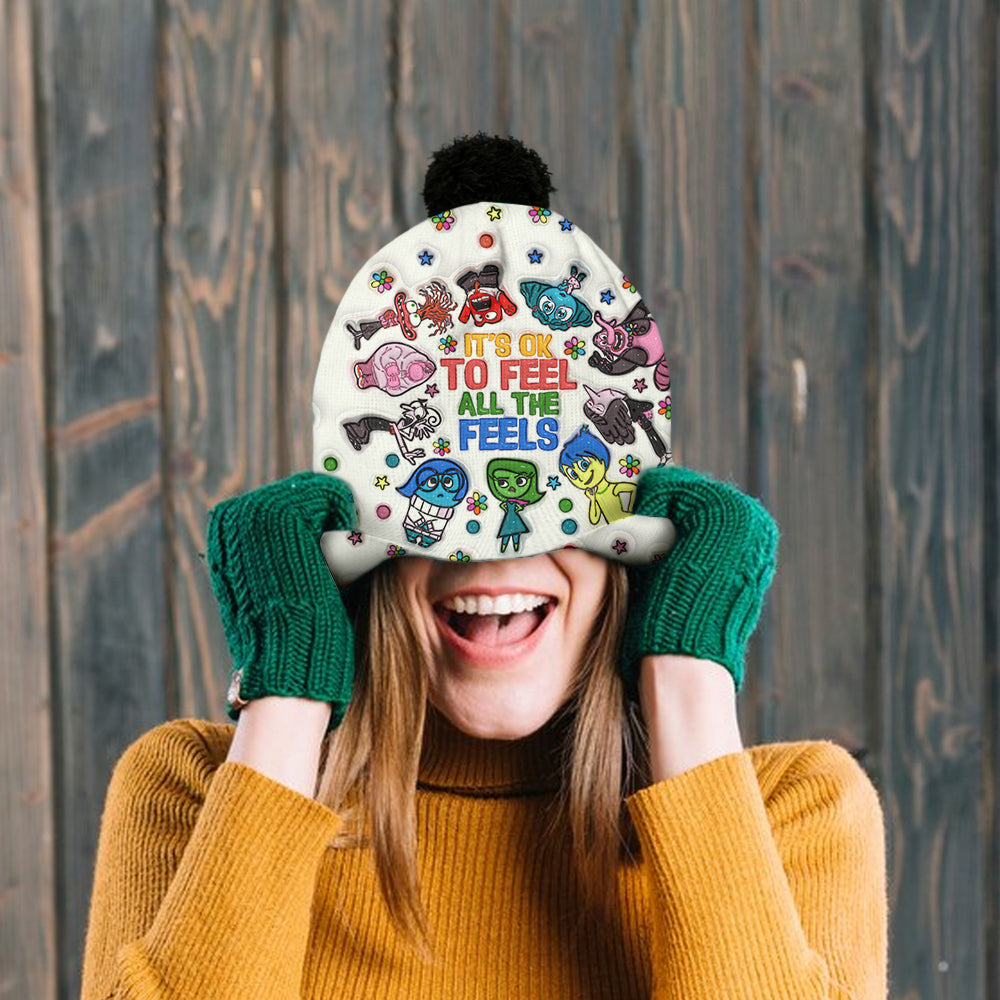 It's Ok To Feel All The Feels - Personalized Beanie Hat