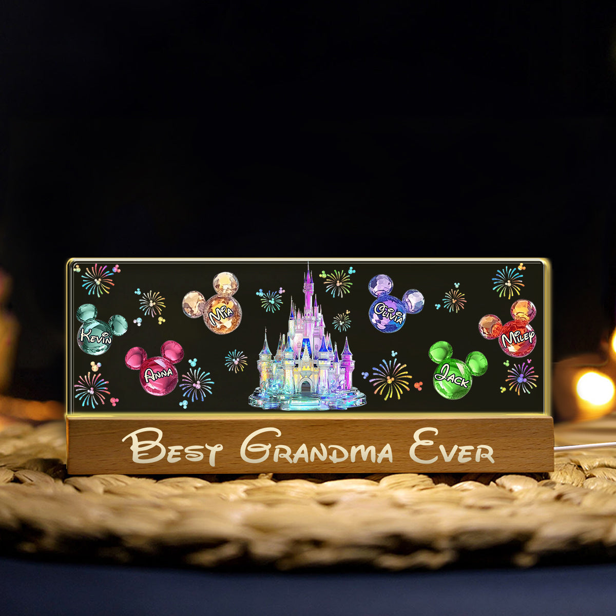 Best Grandma/ Mom Ever - Personalized Mouse Custom LED Night Light
