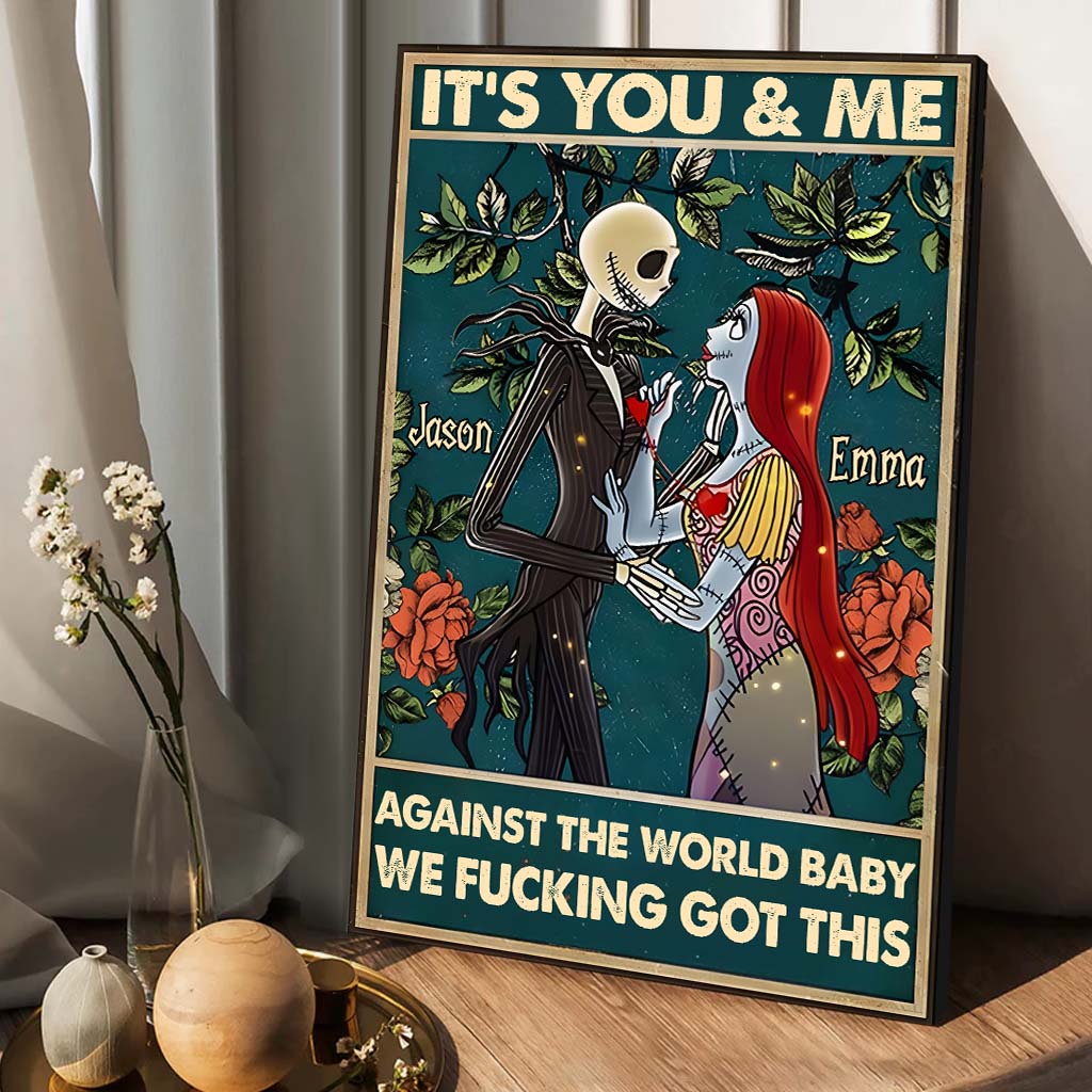 It's You & Me - Personalized Nightmare Canvas And Poster