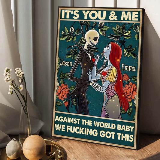 It's You & Me - Personalized Nightmare Canvas And Poster