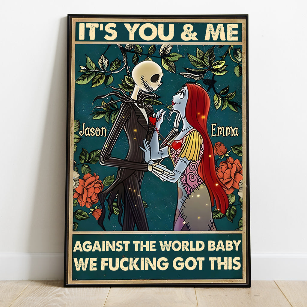 It's You & Me - Personalized Nightmare Canvas And Poster