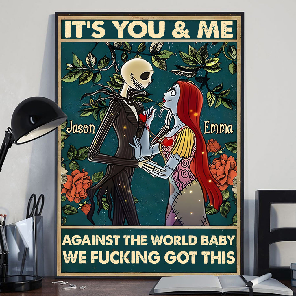 It's You & Me - Personalized Nightmare Canvas And Poster