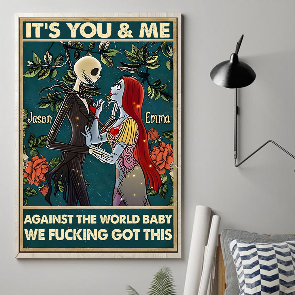 It's You & Me - Personalized Nightmare Canvas And Poster