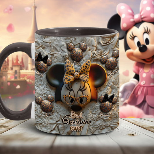 Best Grandma / Mom Ever - Personalized Mouse Accent Mug