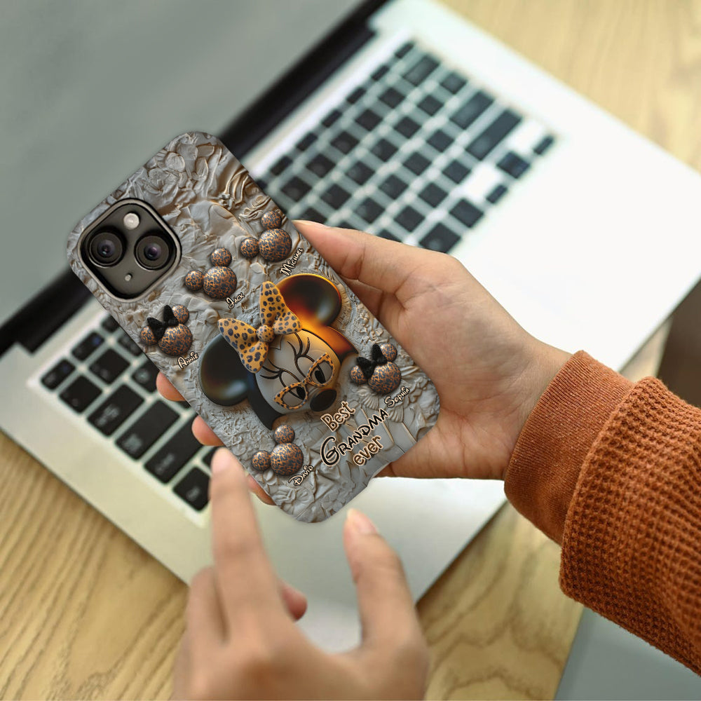 Best Grandma / Mom Ever - Personalized Mouse Full Print Phone Case