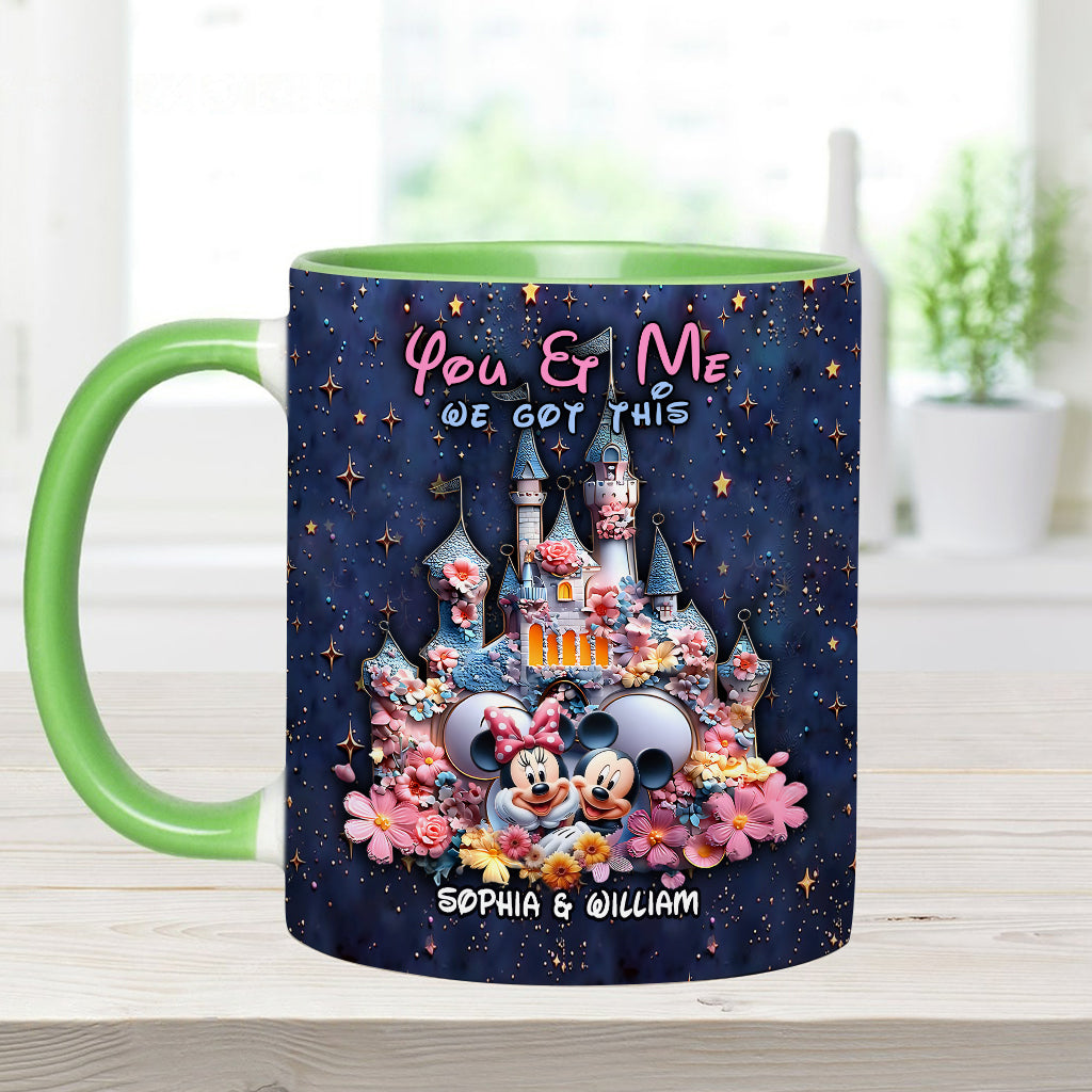 You And Me We Got This - Personalized Mouse Accent Mug