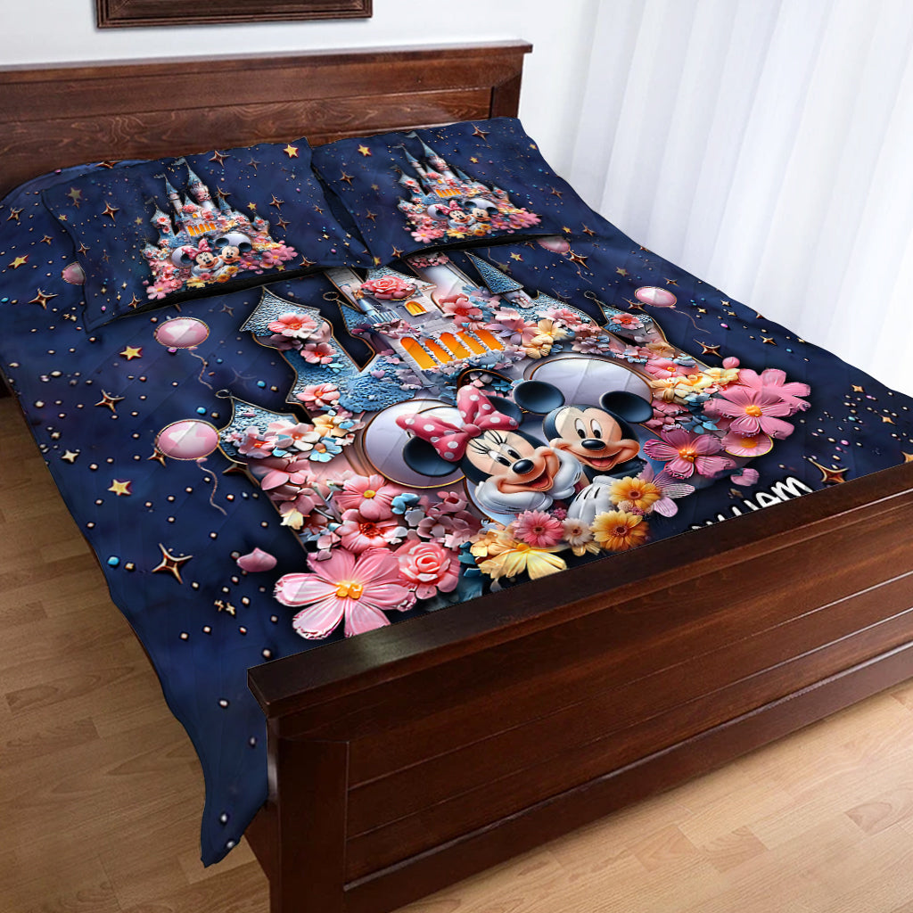 You And Me We Got This - Personalized Mouse Quilt Set