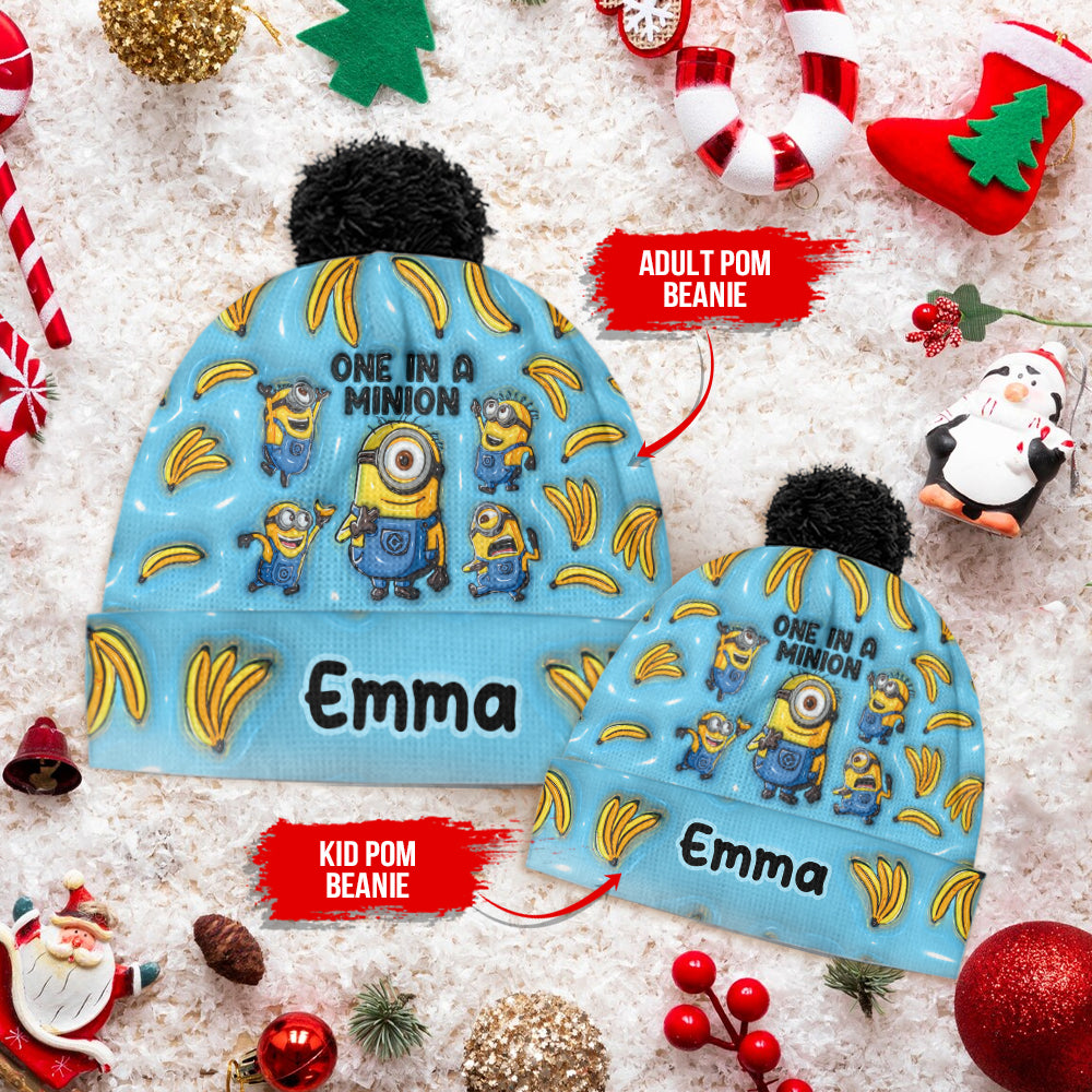 One In A Minion - Personalized Beanie Hat