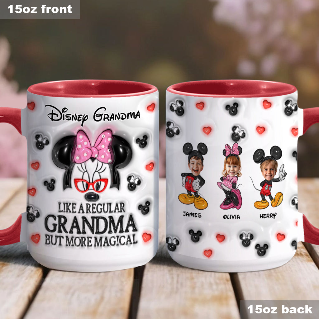Mouse Ear Grandma - Personalized Mouse Accent Mug