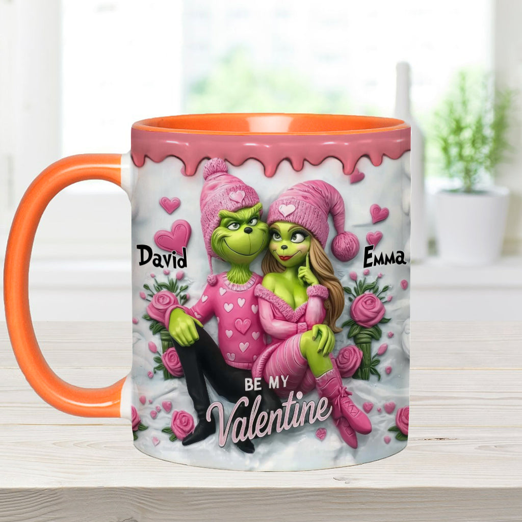 Be My Valentine - Personalized Stole Christmas Accent Mug