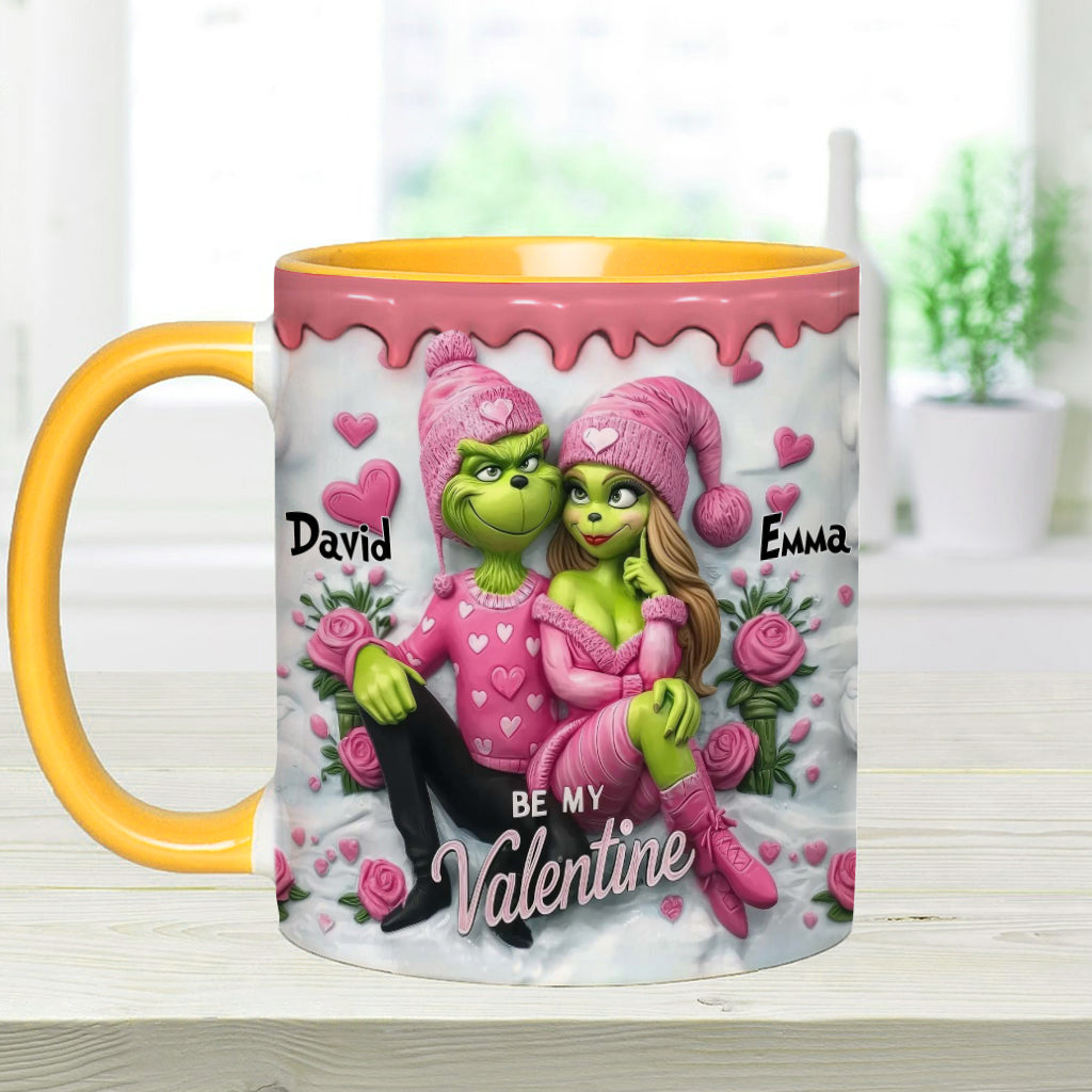 Be My Valentine - Personalized Stole Christmas Accent Mug