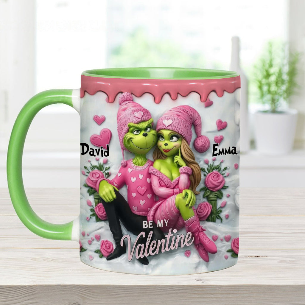 Be My Valentine - Personalized Stole Christmas Accent Mug