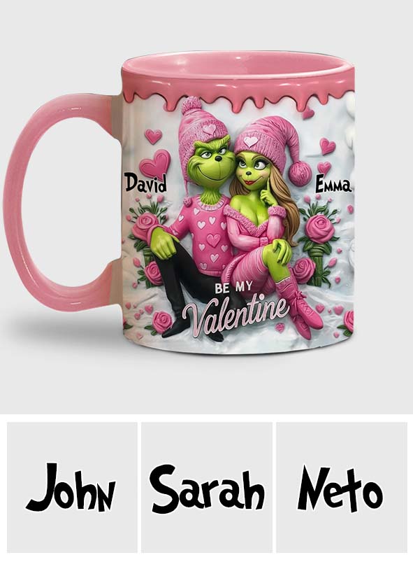 Be My Valentine - Personalized Stole Christmas Accent Mug