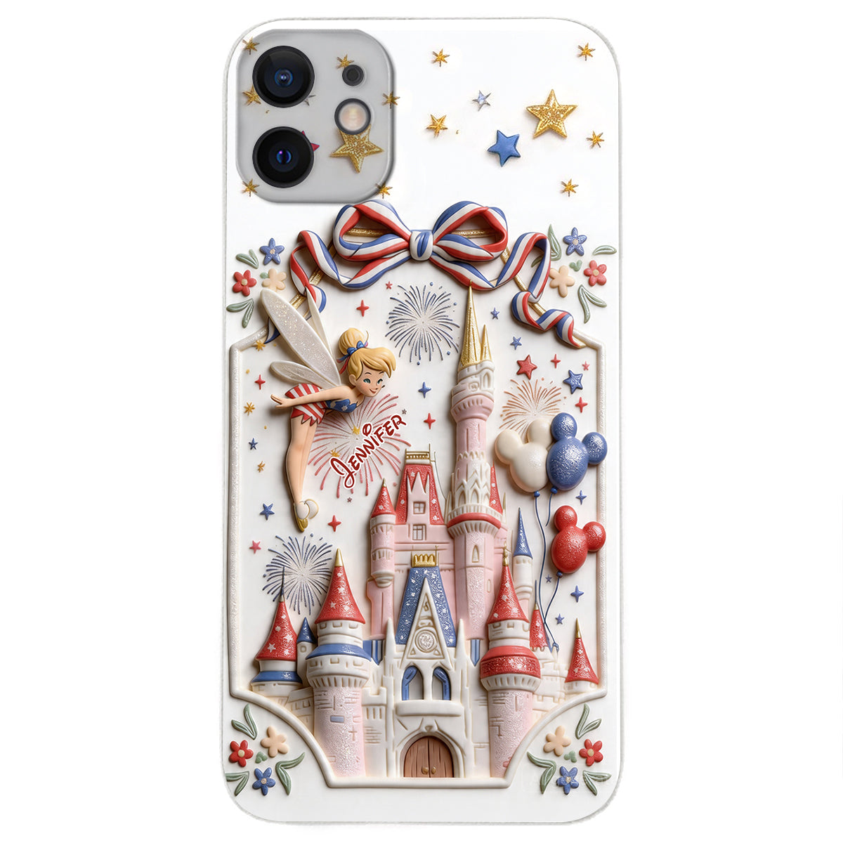USA 250th Anniversary - Personalized Dream Trip 3D Embossed Leather Phone Case