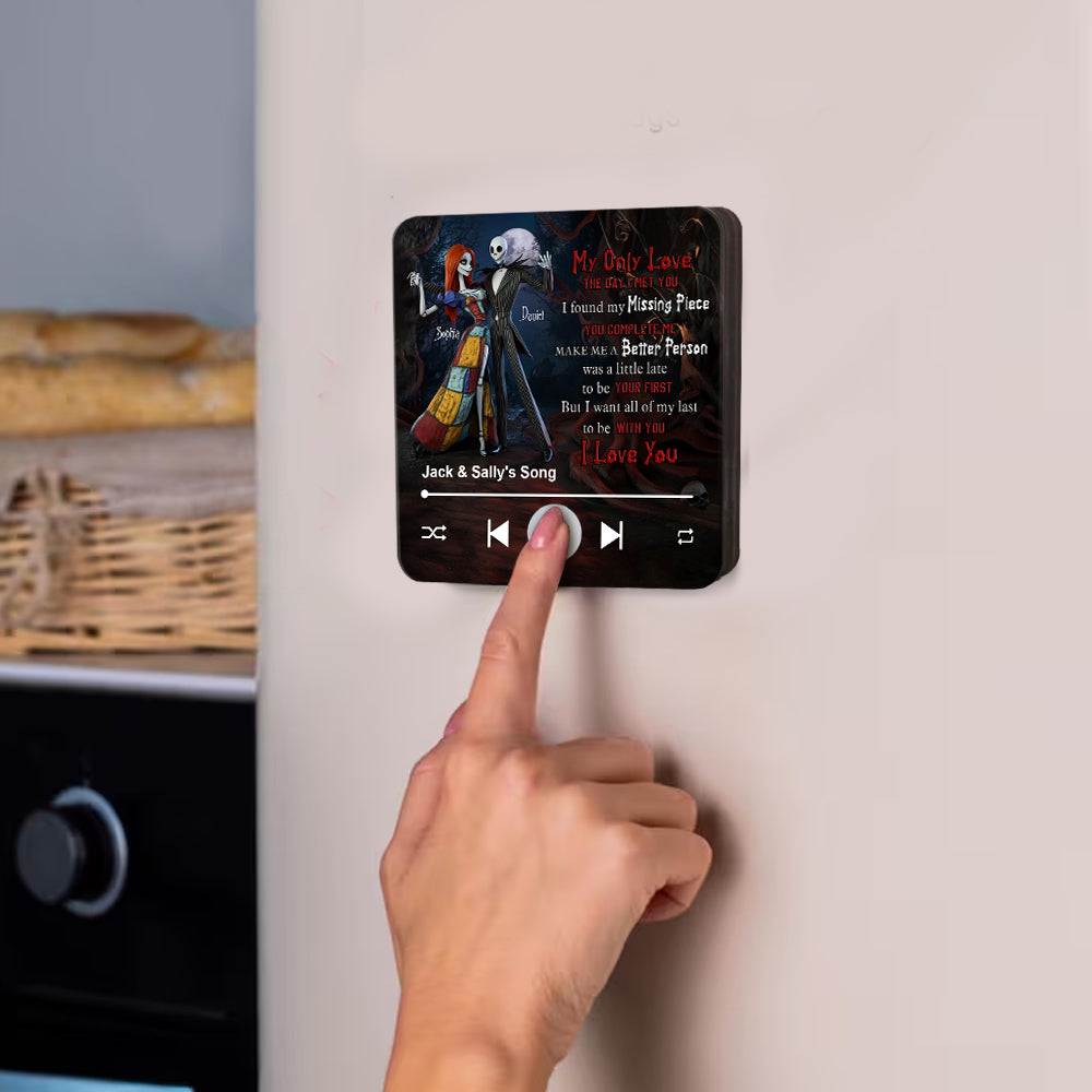 The Love Song - Personalized Nightmare Music Fridge Magnet