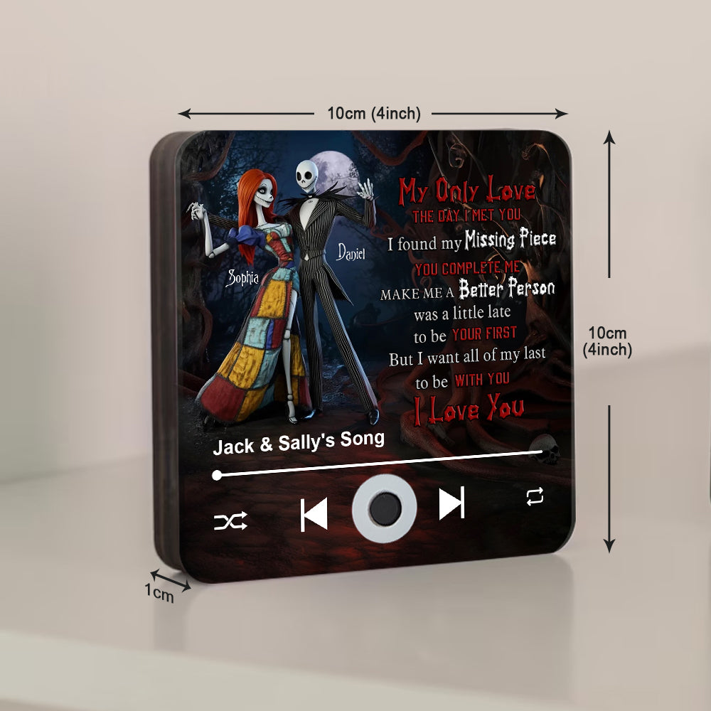 The Love Song - Personalized Nightmare Music Fridge Magnet