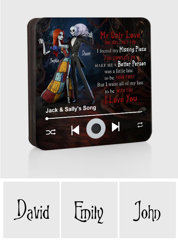The Love Song - Personalized Nightmare Music Fridge Magnet