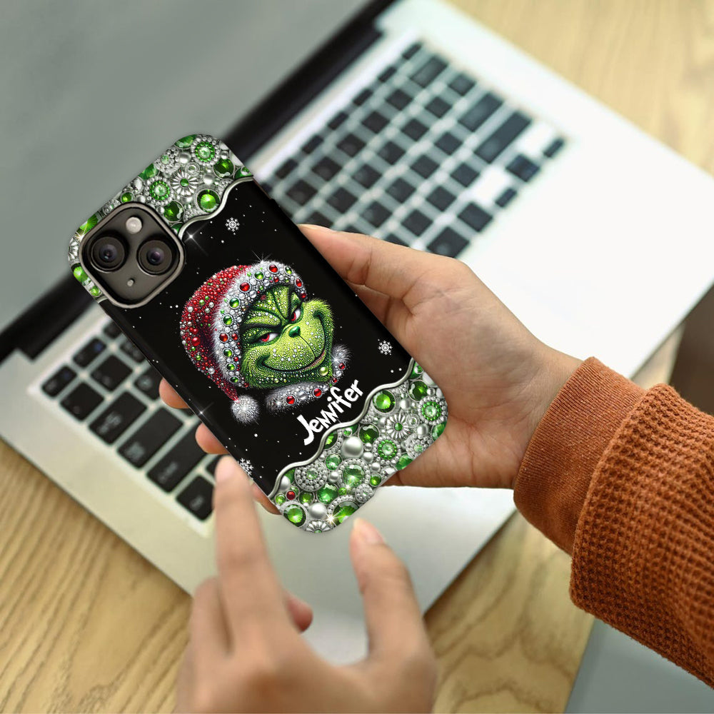 Merry Grinchmas - Personalized Stole Christmas Full Print Phone Case