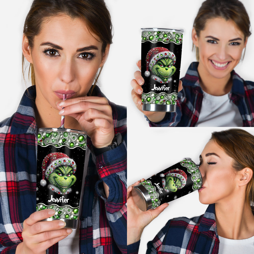 Merry Grinchmas - Personalized Stole Christmas Tumbler