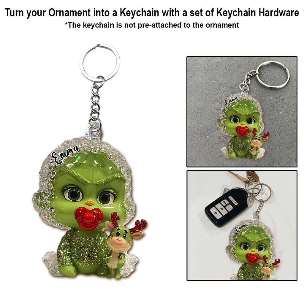 Merry Grinchmas - Personalized Stole Christmas Ornament