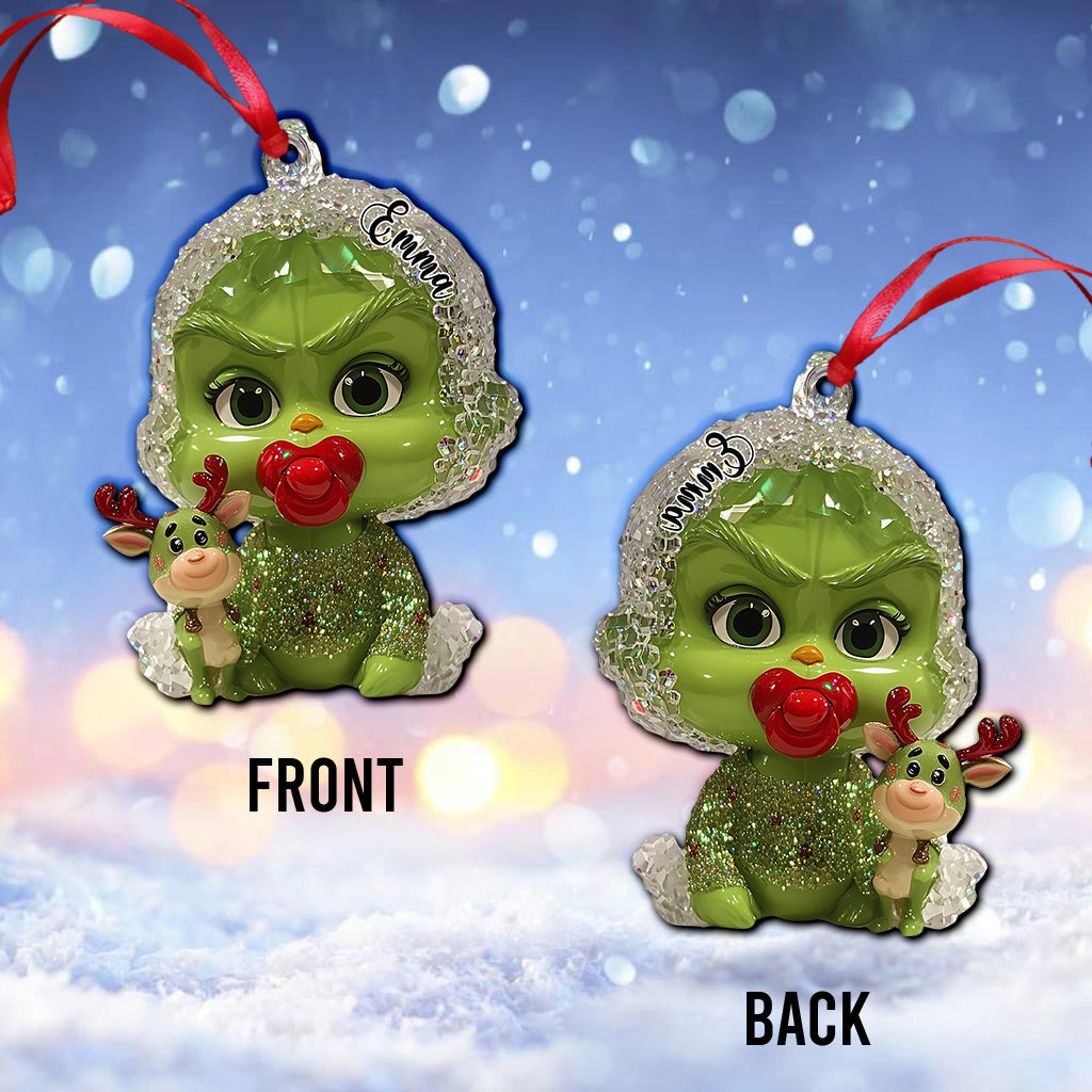 Merry Grinchmas - Personalized Stole Christmas Ornament