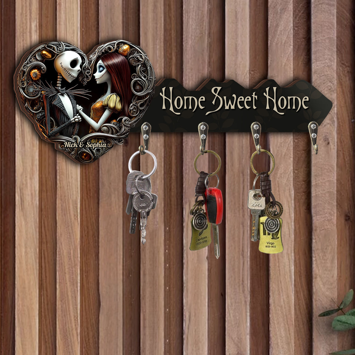 Our Home - Personalized Nightmare Custom Shaped Key Rack