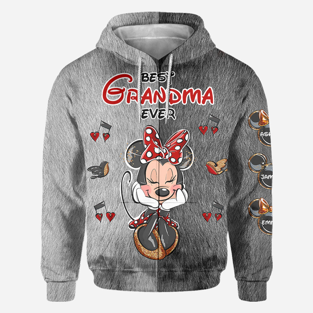 Best Grandma/ Mom Ever - Personalized Mouse All Over Shirt