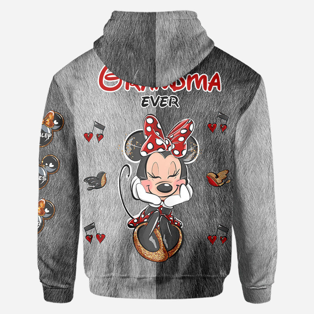 Best Grandma/ Mom Ever - Personalized Mouse All Over Shirt