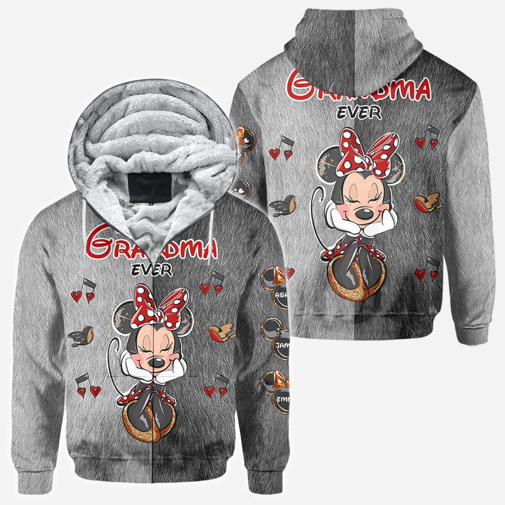 Best Grandma/ Mom Ever - Personalized Mouse All Over Shirt