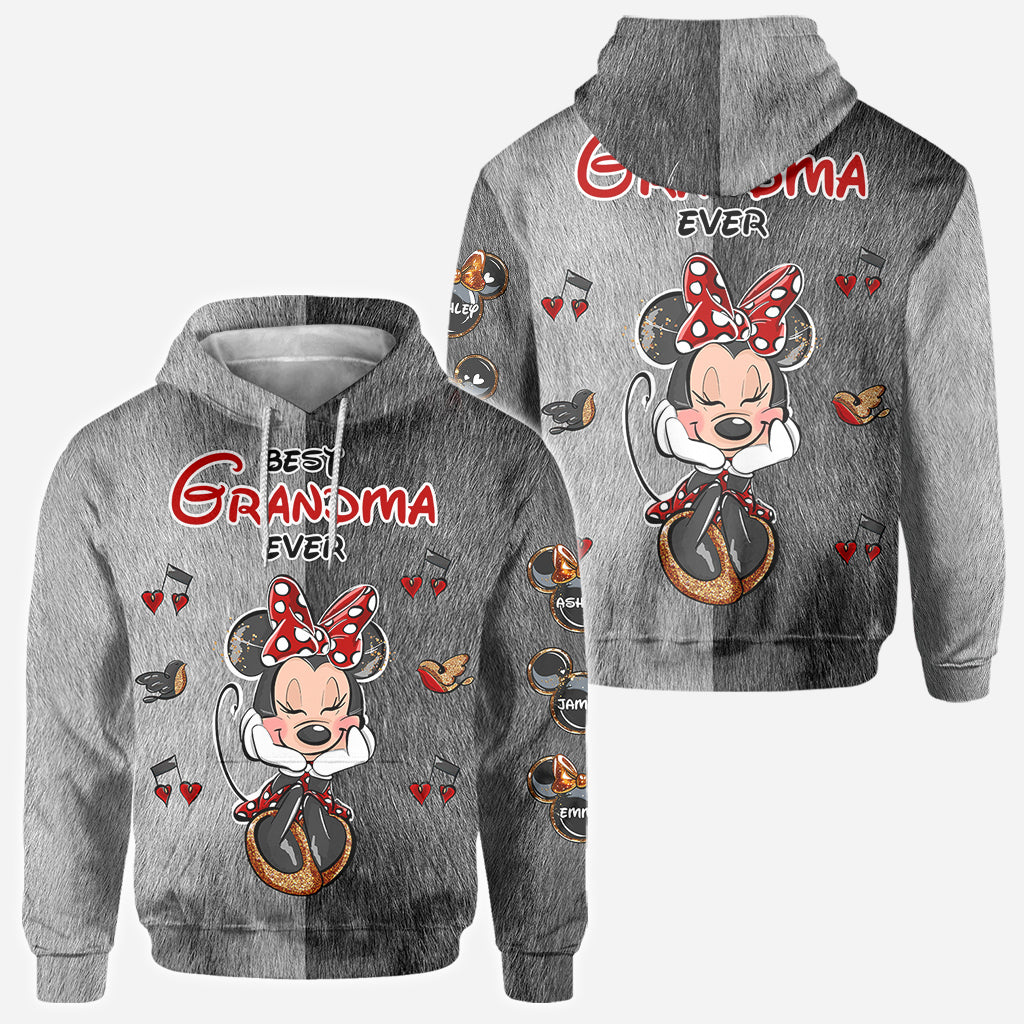 Best Grandma/ Mom Ever - Personalized Mouse All Over Shirt