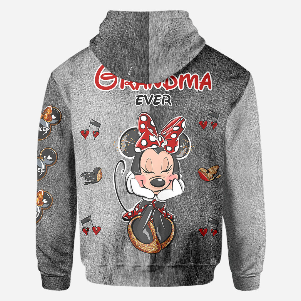 Best Grandma/ Mom Ever - Personalized Mouse All Over Shirt